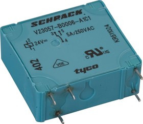 7-1393215-5 (V23057-B0006-A101), Реле 1 переключ.24VDC, 5A/250VAC SPDT