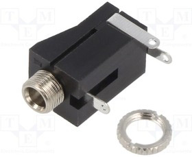 FC68118, Socket; Jack 3,5mm; female; mono; ways: 2; angled 90°; on PCBs; THT