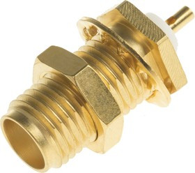 R125553000W, RF Connectors / Coaxial Connectors SMA / BULKHEAD JACK RECEPTACLE REAR MOUNTING WITH SOLDER POT CONTACT R125553000W, RF Connectors / Coaxial Connectors SMA / BULKHEAD JACK RECEPTACLE REAR MOUNTING WITH SOLDER POT CONTACT