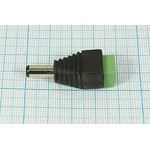 Разъем питания DC вилка - разъем клеммный 2EDGR5,08 розетка, 5.5d2.5x10