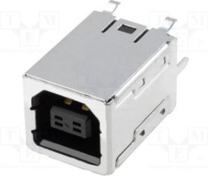 UBBS-4R-D14-4D, Гнездо, USB B, на плату, THT, PIN 4, прямой, Верс USB 2.0, позолота UBBS-4R-D14-4D, Гнездо, USB B, на плату, THT, PIN 4, прямой, Верс USB 2.0, позолота