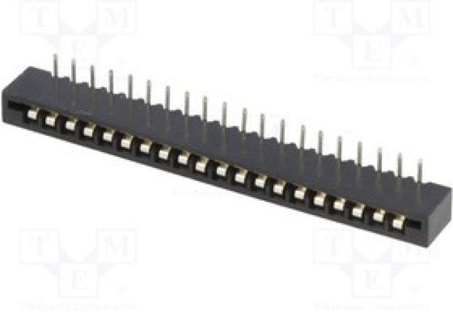DS1020-20RT1D, Разъем: FFC (FPC), угловой 90°, PIN: 20, NON-ZIF, THT, луженые, 500В DS1020-20RT1D, Разъем: FFC (FPC), угловой 90°, PIN: 20, NON-ZIF, THT, луженые, 500В