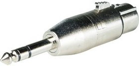 RND 205-00563, Stereo Audio Adapter, Straight, XLR 3-Pin Socket - 6.3 mm Plug