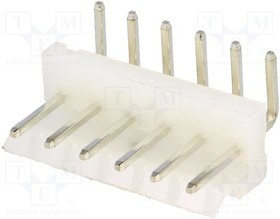 NX5080-06SMR, Гнездо, провод-плата, "папа", 5,08мм, PIN: 6, THT, 250В, 7А, луженые