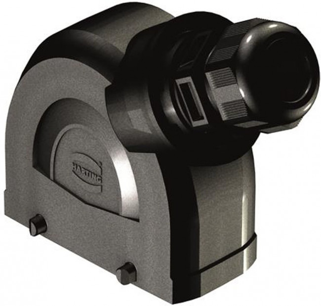 19431160527, Heavy Duty Power Connectors HAN-ECO 10B DBL LVR SD ENTRY, M32 W/ GLN