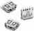 614004185023, Vertical, Through Hole, Socket Type A USB Connector 614004185023, Vertical, Through Hole, Socket Type A USB Connector