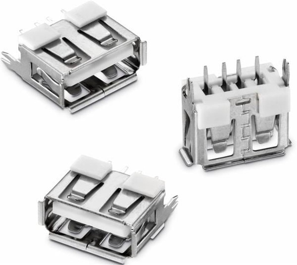 614004185023, Vertical, Through Hole, Socket Type A USB Connector 614004185023, Vertical, Through Hole, Socket Type A USB Connector