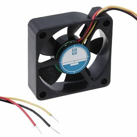 OD3510-12MB02A, DC Fans DC Fan, 35x35x10mm, 12VDC, 6CFM, 0.065A, 32dBA, Ball, 3xWire, Alarm Output