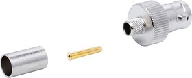 J01003A1369, jack Cable Mount BNC Connector, 75, Crimp Termination, Straight Body