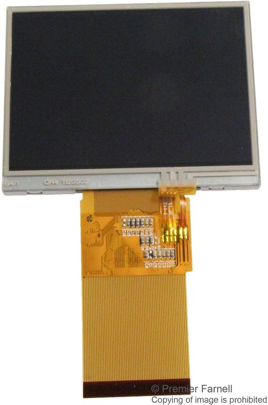 K350QVG-V2-F, LCD MODULE, 3.5", 320X240, TOUCH SCREEN