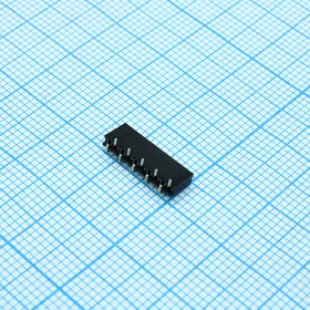 DS1065-02-1X10S8BS1, (PBS1.27-10S), Гнездо на плату 1x10 контактов, шаг 1,27мм, SMT, высота 4.40мм, тип B1 DS1065-02-1X10S8BS1, (PBS1.27-10S), Гнездо на плату 1x10 контактов, шаг 1,27мм, SMT, высота 4.40мм, тип B1