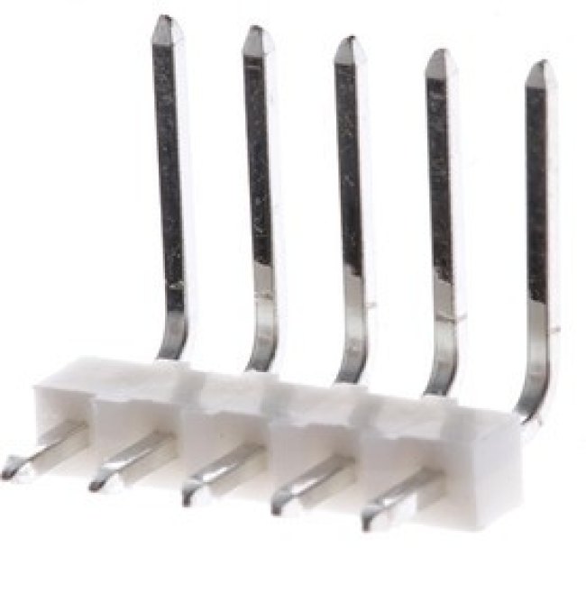 22-05-2051, KK 254 Series Right Angle Through Hole Pin Header, 5 Contact(s), 2.54mm Pitch, 1 Row(s), Unshrouded