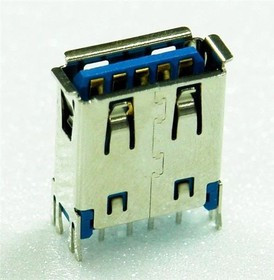 GSB412137CHR, USB Connectors USB3.1 A Vert DIP 30ugold