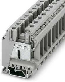 3008012, Проходная клемма, винтовые зажимы, сечение 0,75...50 мм^2, напряжение 1000 В, ток 150 А 3008012, Проходная клемма, винтовые зажимы, сечение 0,75...50 мм^2, напряжение 1000 В, ток 150 А