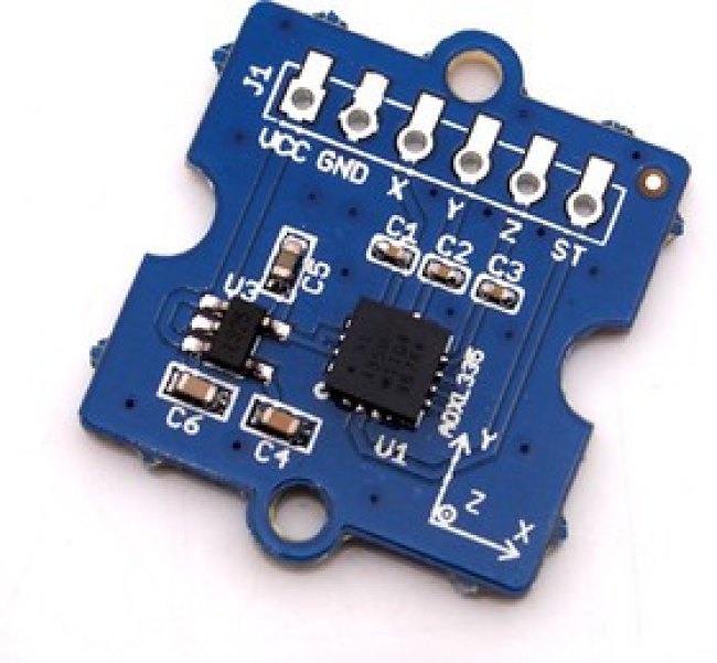 Grove - 3-axis Analog Accelerometer, Плата 3х-осного акселерометра на базе ADXL335