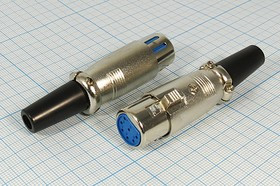 Гнездо микрофонное XLR\7P\каб\\\ MC910-7P;№682 гн мик XLR\7P\каб\\\MC910-7P