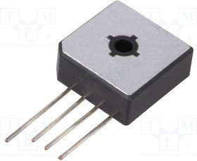 BR1510L, Диодный мост: однофазный, Urmax: 1кВ, If: 15А, Ifsm: 300А, BR-25L