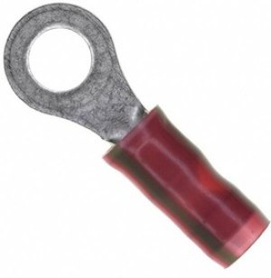 1-320551-2, TERMINAL, RING TONGUE, #8, CRIMP, GREEN