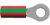 1-320551-2, TERMINAL, RING TONGUE, #8, CRIMP, GREEN