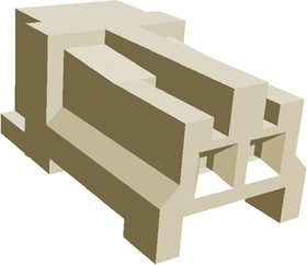 172053-2, 2-Way IDC Connector Socket for Cable Mount, 1-Row