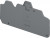 1SNK710911R0000, END SECTION COVER, GREY, TERMINAL BLOCK