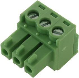 EBK-03-B, TERMINAL BLOCK, EUROSTYLE, 3 POSITION 24-12AWG