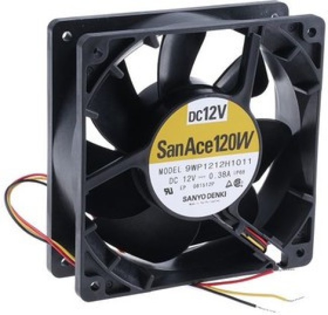 9WP1212H1011, Осевой Вентилятор, серия San Ace 120W, IP68, 12 В, DC (Постоянный Ток), 120 мм, 38 мм, 9WP1212H1011, Осевой Вентилятор, серия San Ace 120W, IP68, 12 В, DC (Постоянный Ток), 120 мм, 38 мм,