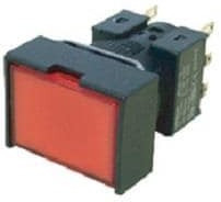 A165-AGM-2, Pushbutton Switches DPDT MOM SQUARE GREN IP65
