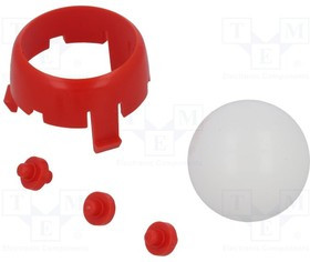 POLOLU-3532, Опорный шарик, красный, Набор: шарик, корпус, на корпус, 25,4мм POLOLU-3532, Опорный шарик, красный, Набор: шарик, корпус, на корпус, 25,4мм