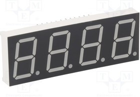 KW4-801AGB, Дисплей: LED, 7-сегментный, 20,4мм, 0,8", II.зн: 4, желто-зеленый