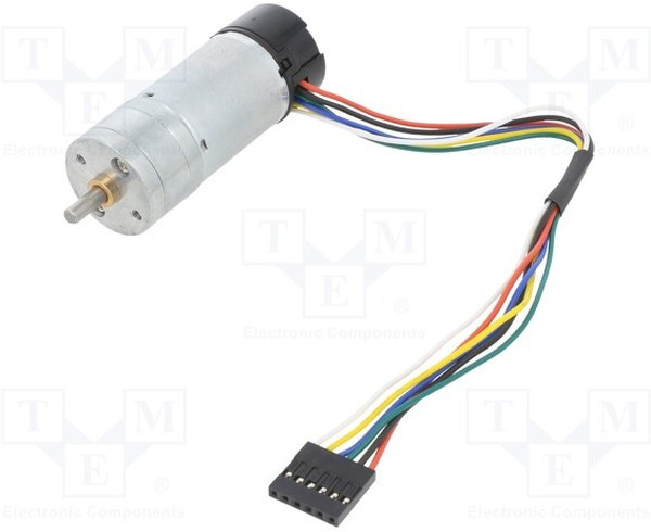 4821, Двигатель: DC, с энкодером, с редуктором, LP, 6ВDC, 2,4А, 4,4: 1