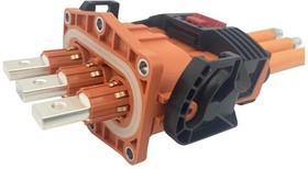 ELRA3Y03, Automotive Connectors ePower-Lite, 5.7mm, Receptacle, 3-Pole, Keyway Y, with EMI Sheilding and HVIL, Busbar