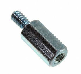 4534-632-B-12, Standoff Hex M/F 6-32-THD Brass Zinc Clear Chromate