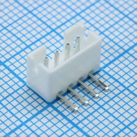 DS1066-4MRW6XB, (MW-04MR, S04B-PH-K,WB-04R, 200G1-R04), Разъем штыревой однорядный угловой на плату 4 контакта шаг 2мм