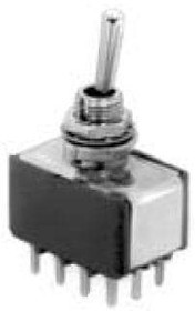 5266AB, Toggle Switches 4PDT 6A 125V 10.5mm
