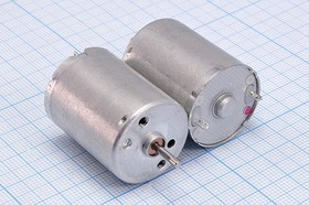 Двигатель постоянного тока 24В, 5100 оборотов/мин, 24x34m43мм, RK-370CH-10800, без маркировки; №7971 L двиг 24В\0,02А\лев\ 5100\24x34m43\RK-