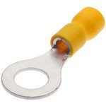 НКИ 6.0-10, Наконечник кольцевой изолированный желтый 2,5-6.0 мм²