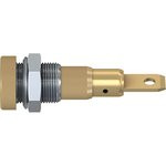 LB-I4R-A-27, Гнездо, "банан" 4мм, 25А, 30ВAC, 60ВDC, коричневый, винтами