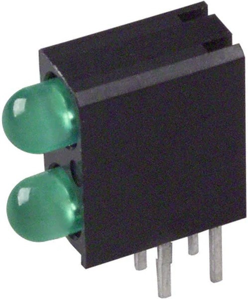 553-0122F, 553-0122F, Green Right Angle PCB LED Indicator, 2 LEDs 3mm (T-1), Through Hole 553-0122F, 553-0122F, Green Right Angle PCB LED Indicator, 2 LEDs 3mm (T-1), Through Hole