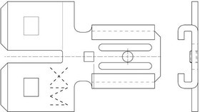 19043-0001, Terminals TAB ADPTR .250X.032 19043-0001, Terminals TAB ADPTR .250X.032