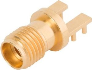 1521-00002, RF Connectors / Coaxial Connectors 2.92mm F Edge Launch Connector, 4 Legs