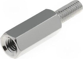 213X12, Дистанцирующая стойка с резьбой, Внутр.резьба M3, 12мм, латунь