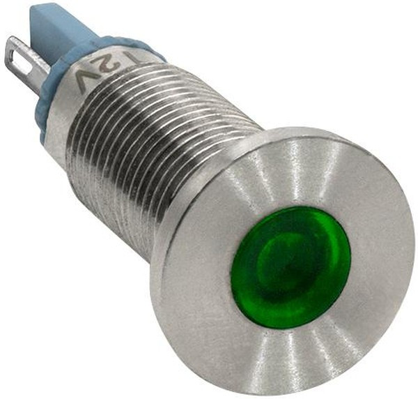 620-1204-304F, LED Panel Mount Indicators 8mm FLT PMI GRN 24V 620-1204-304F, LED Panel Mount Indicators 8mm FLT PMI GRN 24V