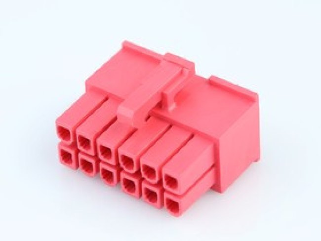 46992-1220, 46992 Receptacle Connector Housing, 4.2mm Pitch, 12 Way, 2 Row 46992-1220, 46992 Receptacle Connector Housing, 4.2mm Pitch, 12 Way, 2 Row