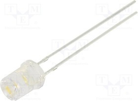 OSM5DK53C1A, LED; 5mm; white warm; 1120?1560mcd; 120°; Front: recessed; 2.9?3.4V