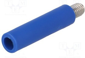 BU2244SNI-BL, Гнездо, "банан" 4мм, 32А, 1кВAC, синий, никелированные, -25-80°C