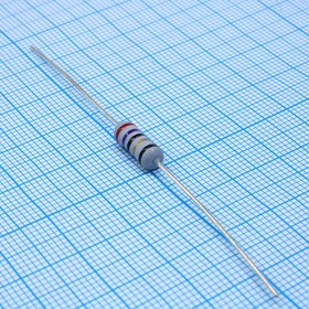 WR10027RJBP075, (KNP 1W 27 +5%), Проволочный круглый резистор постоянный 1Вт 27Ом +5% +300ppm/°C