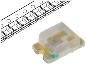 LL-S172PGC-G51B, LED; SMD; 0805; green; 80?200mcd; 2x1.25x0.8mm; 130°; 2.8?3.8V; 20mA LL-S172PGC-G51B, LED; SMD; 0805; green; 80?200mcd; 2x1.25x0.8mm; 130°; 2.8?3.8V; 20mA