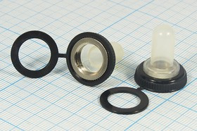 Изолированный колпачок, 20.0xh24xМ12x1.0, резиновый, прозрачный, W-76A