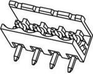 0395320002, Conn Shrouded Header (2 Sides) HDR 2 POS 5.08mm Solder RA Thru-Hole Eurostyle